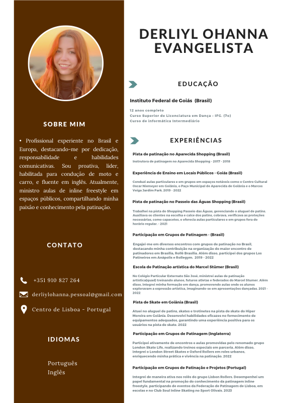 Currículo de Patinagem & Trajetória Internacional